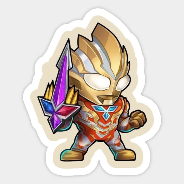 Ultraman Trigger Sticker by mprokolo corgi